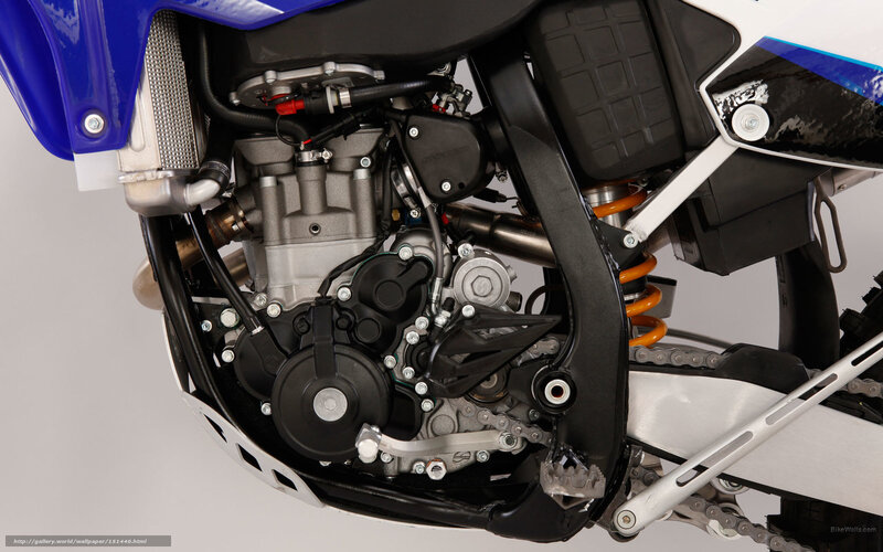 Motorcycle Engine — Blue