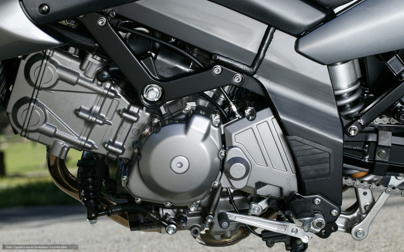 motorcycle engine close-up