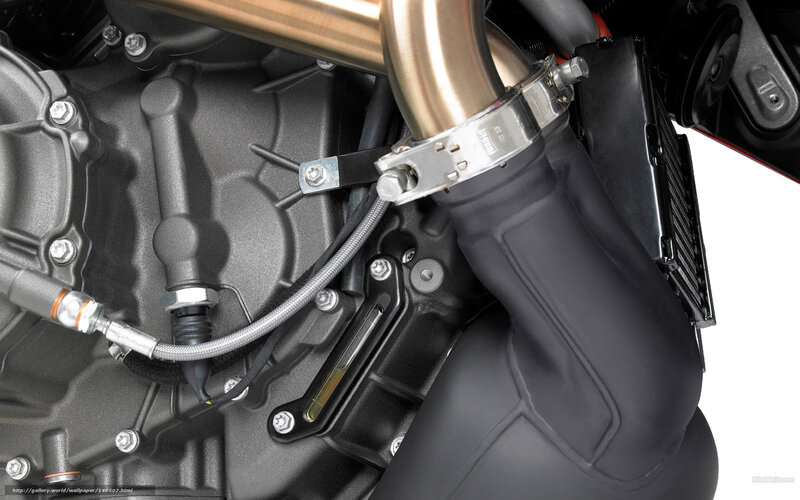Motorcycle Engine Components — Black