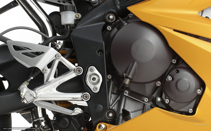 Motorcycle Engine Components — Yellow