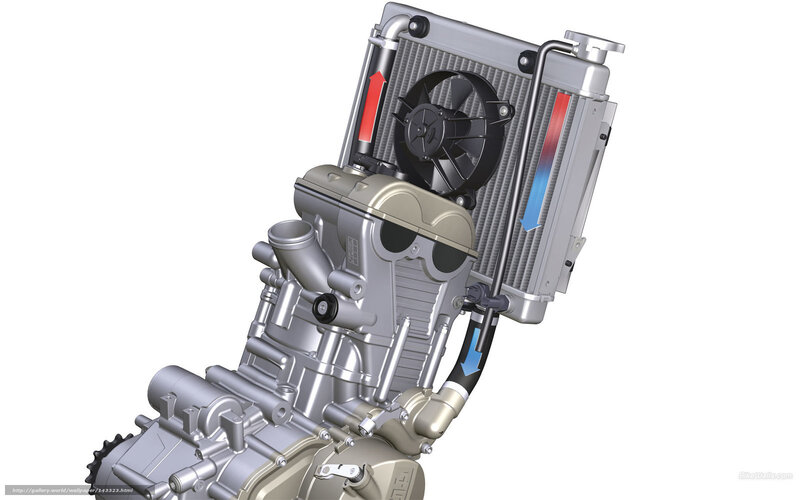 motorcycle engine cooling system
