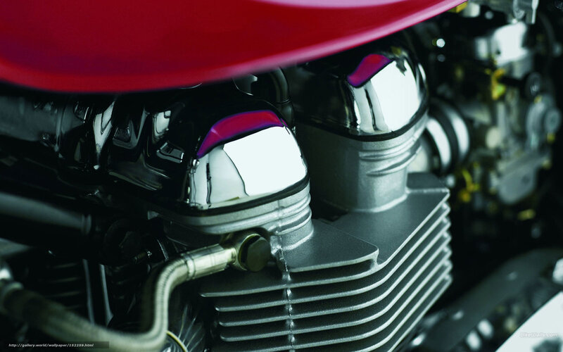Motorcycle Engine Details — Black
