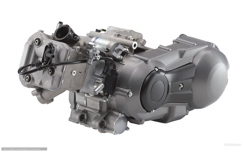 Motorcycle Engine — Gray, Neutral