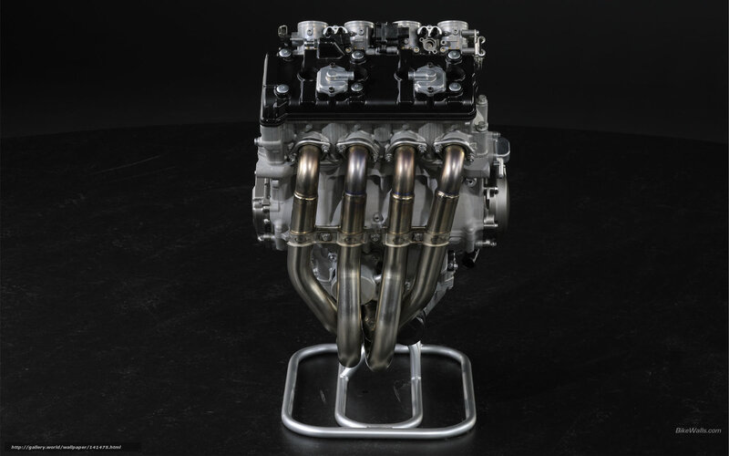 Motorcycle Engine — Silver, Dramatic