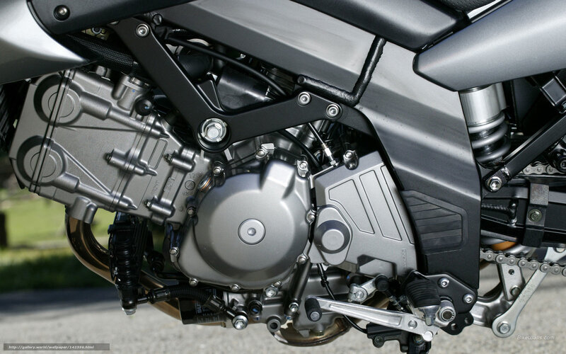 Motorcycle Engine — Silver, Mechanical, Afternoon
