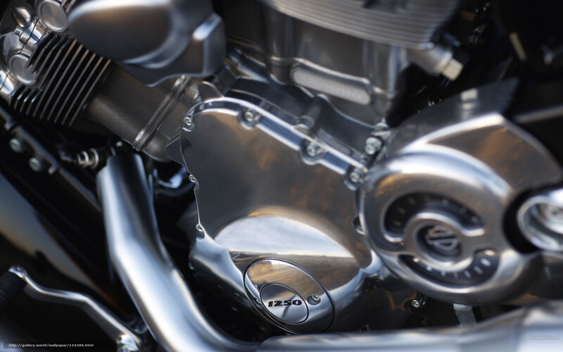 Motorcycle Engine — Silver, Mechanical