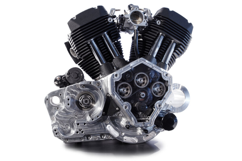 Motorcycle Engine — Silver