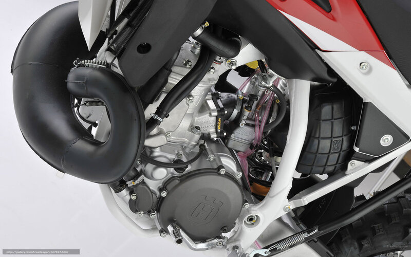 Motorcycle Engine — White, Technical, Photograph