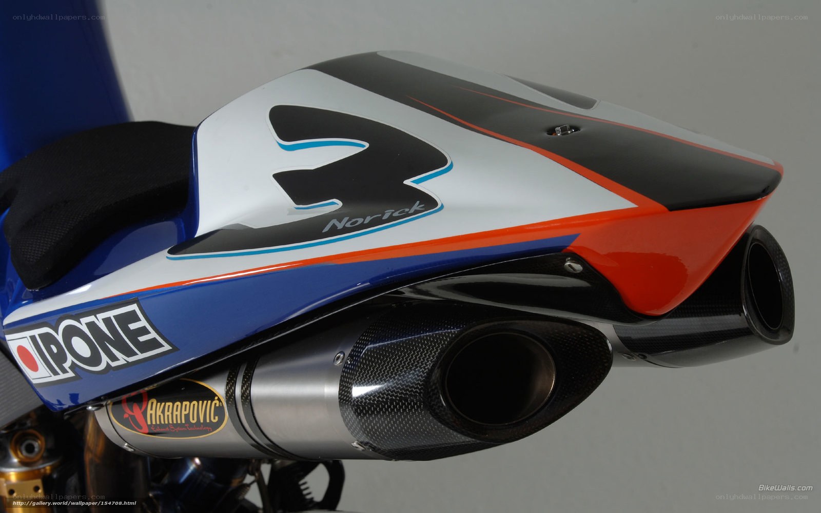 motorcycle exhaust and fairing