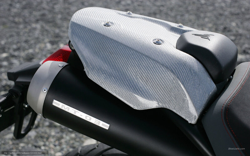 motorcycle exhaust and seat