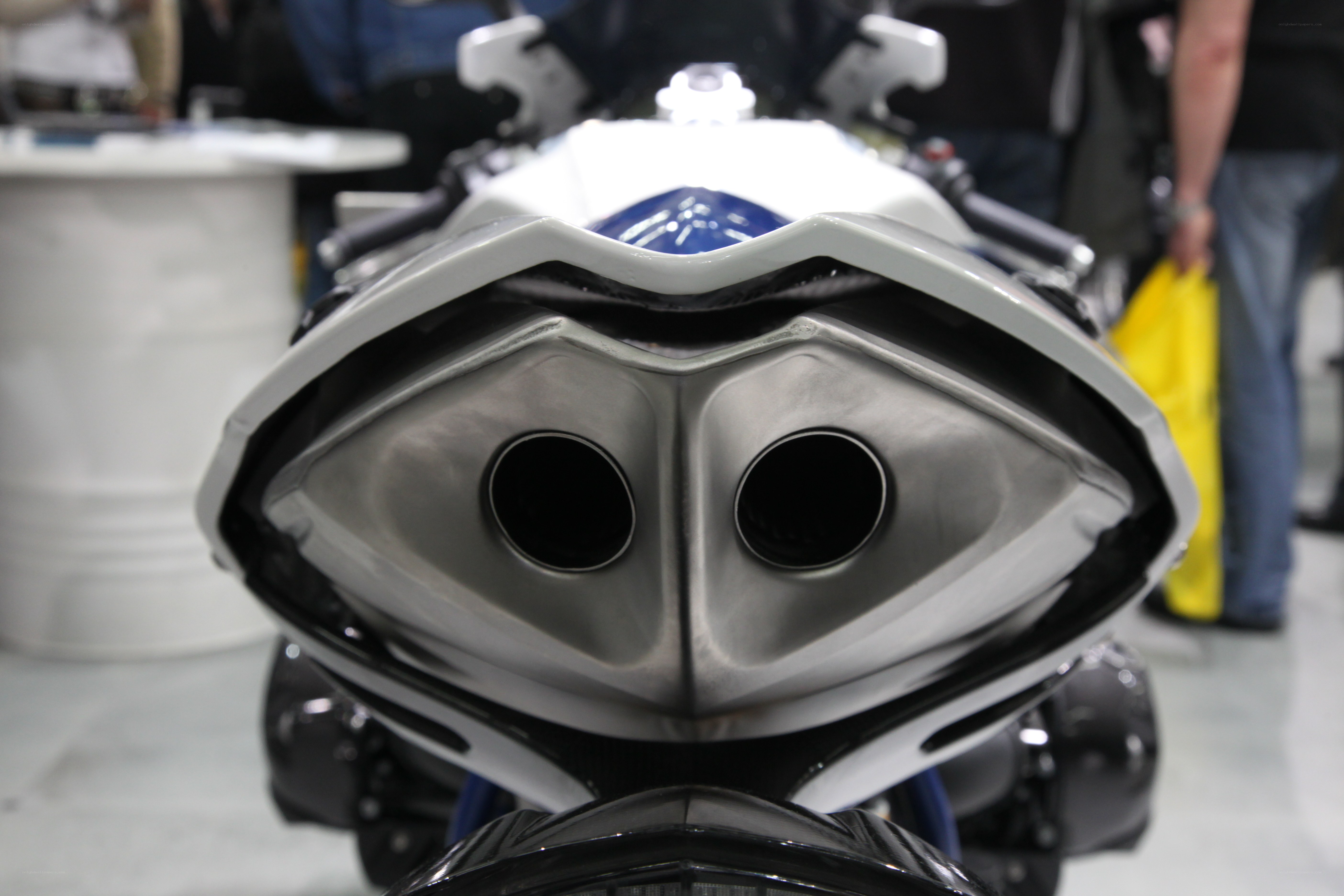 motorcycle exhaust close-up