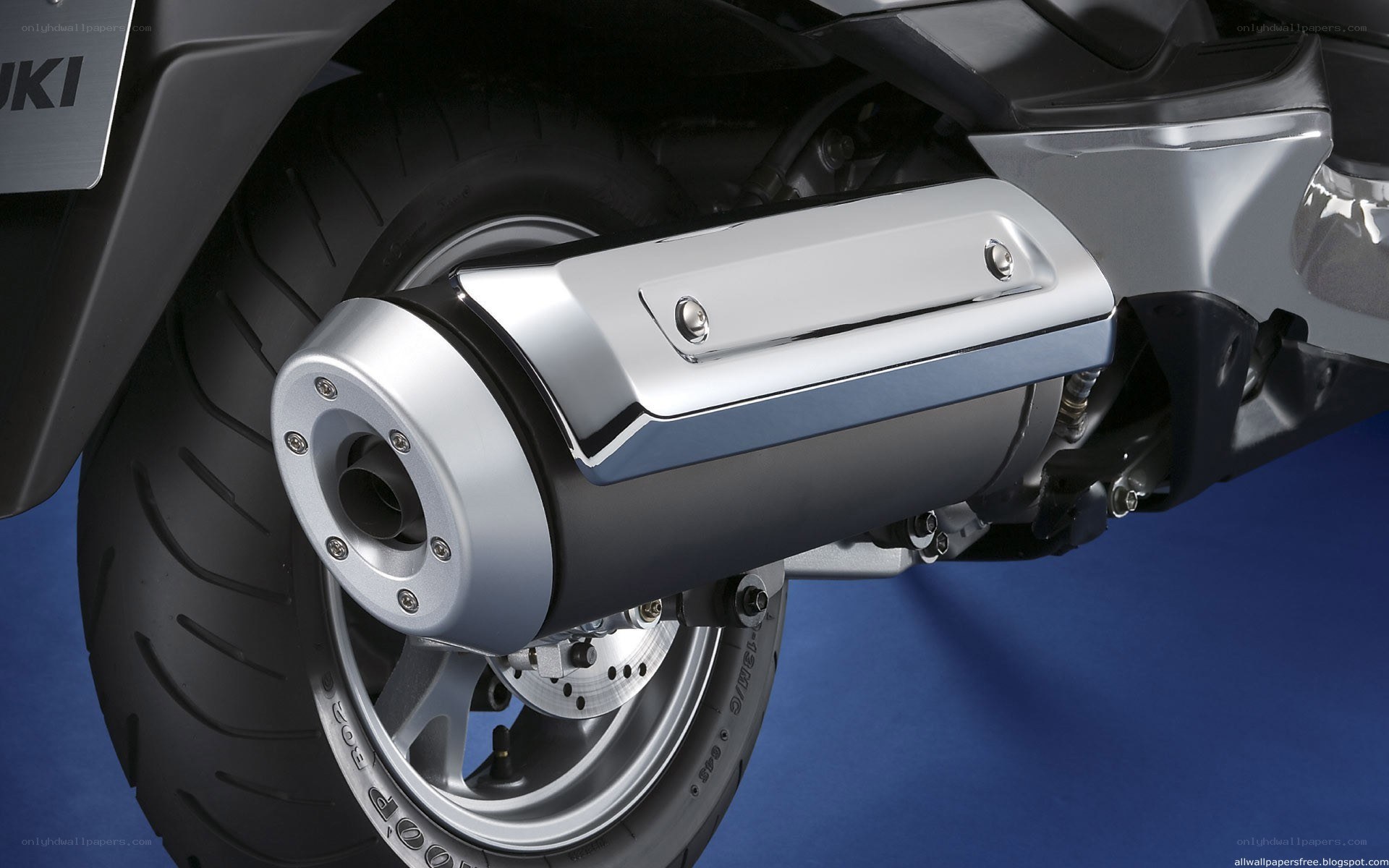 motorcycle exhaust close-up