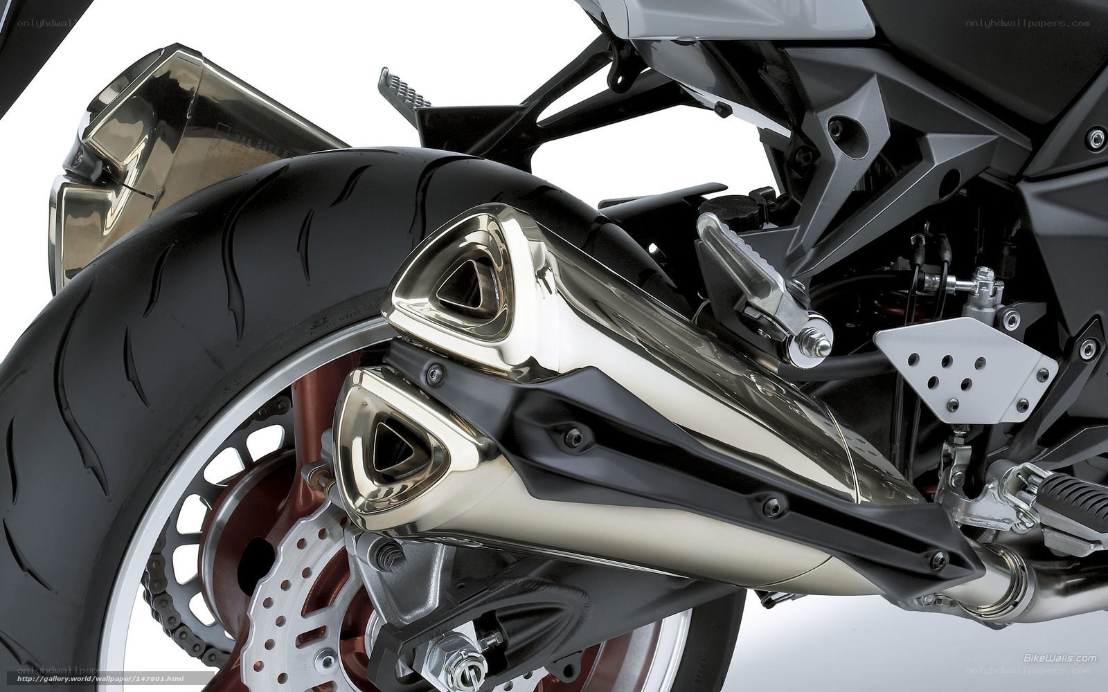 motorcycle exhaust detail
