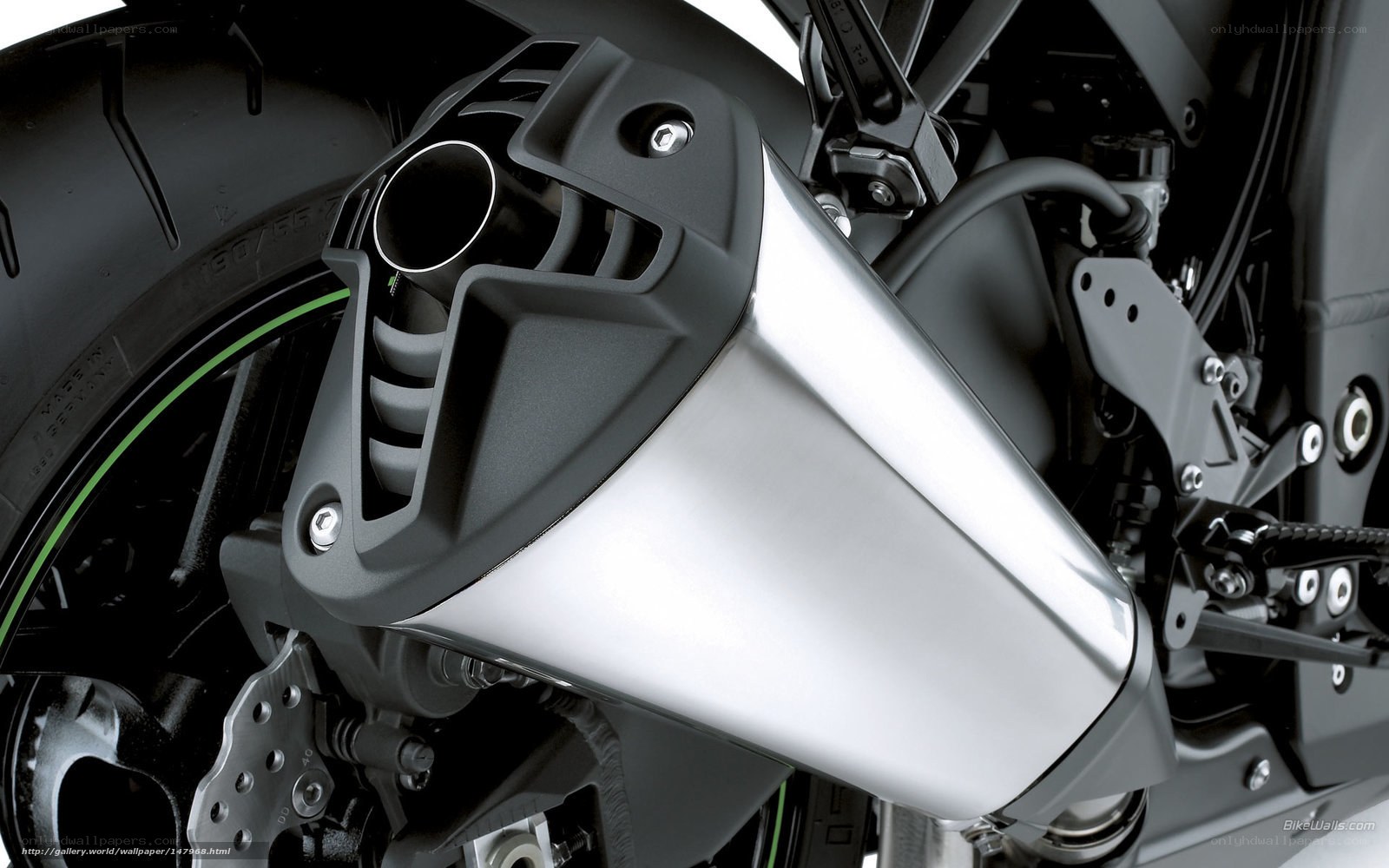 motorcycle exhaust detail