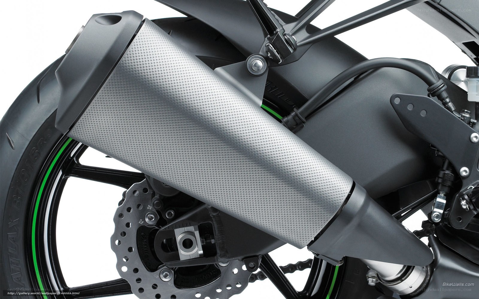motorcycle exhaust detail