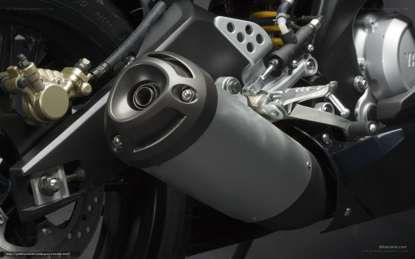 motorcycle exhaust detail