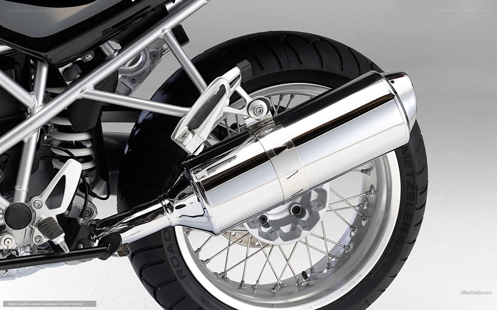 motorcycle exhaust detail