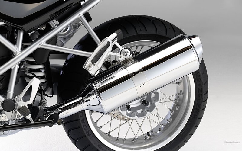 motorcycle exhaust detail