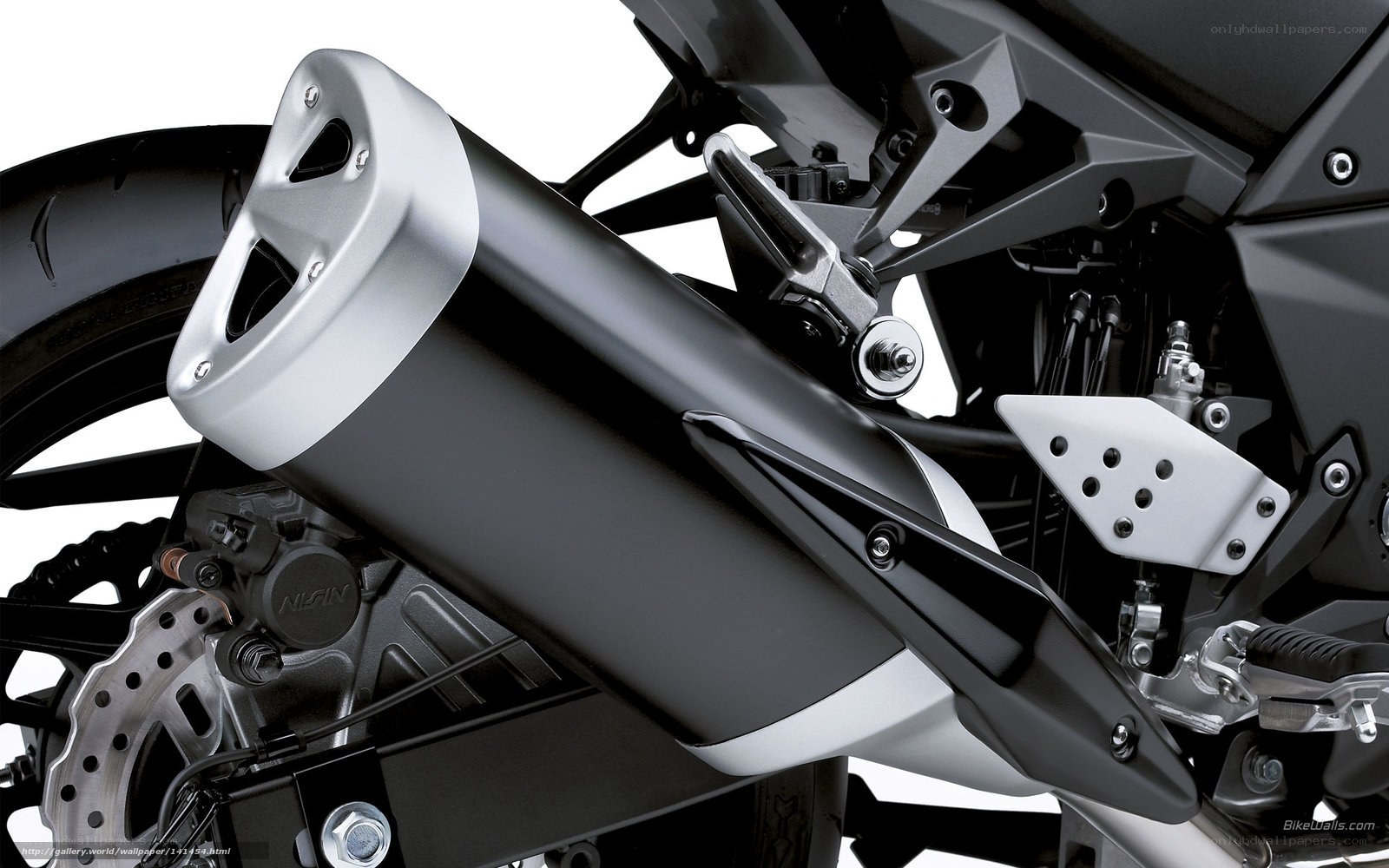 motorcycle exhaust detail