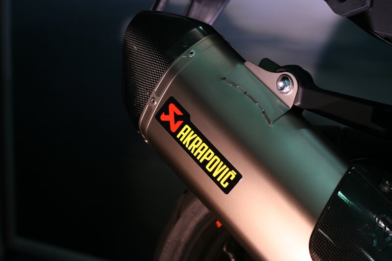 Motorcycle Exhaust — Green
