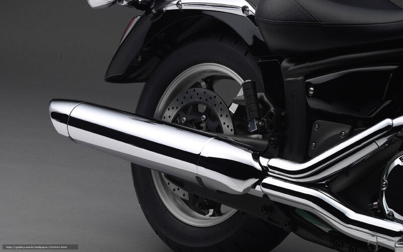 Motorcycle Exhaust Pipe — Black