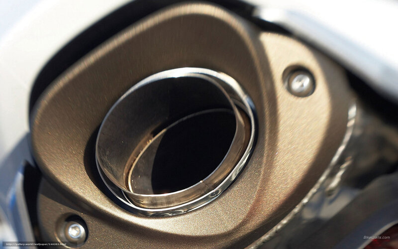 motorcycle exhaust pipe detail