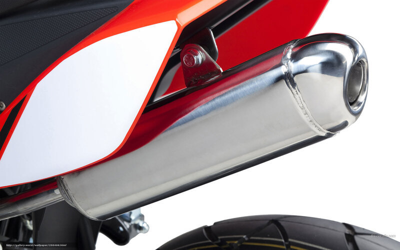 Motorcycle Exhaust Pipe — Red