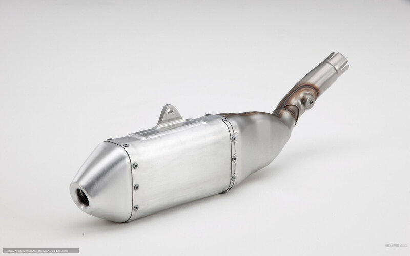 Motorcycle Exhaust Pipe — Silver