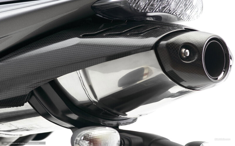 Motorcycle Exhaust System — Black, Neutral, Photograph, Exhaust Pipe