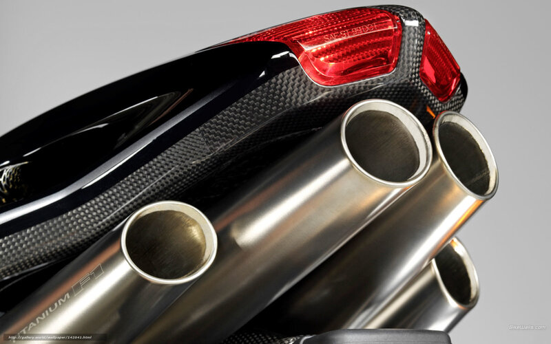 Motorcycle Exhaust System — Black