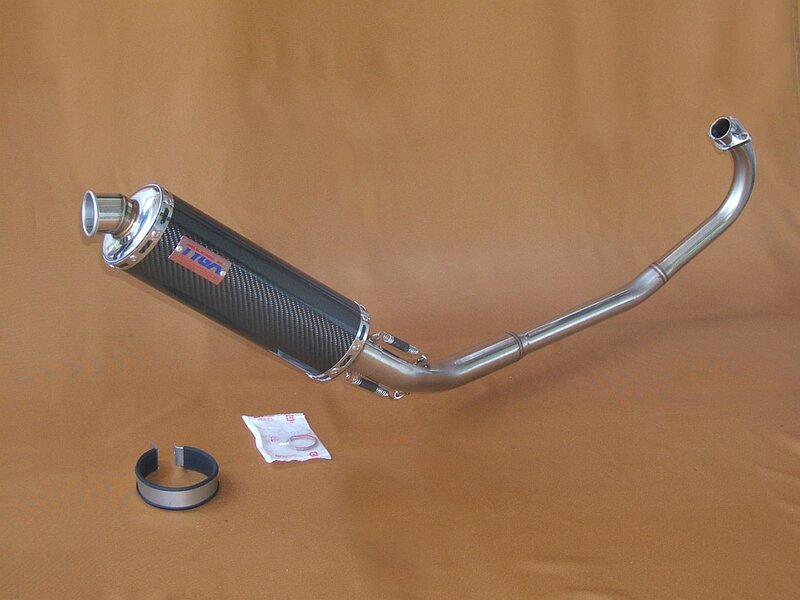 Motorcycle Exhaust System — Brown