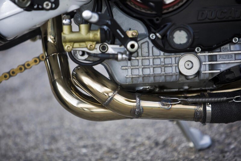 Motorcycle Exhaust System — Gold