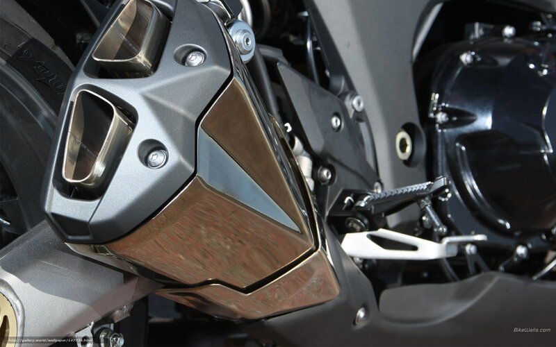 Motorcycle Exhaust System — Gray, Mechanical