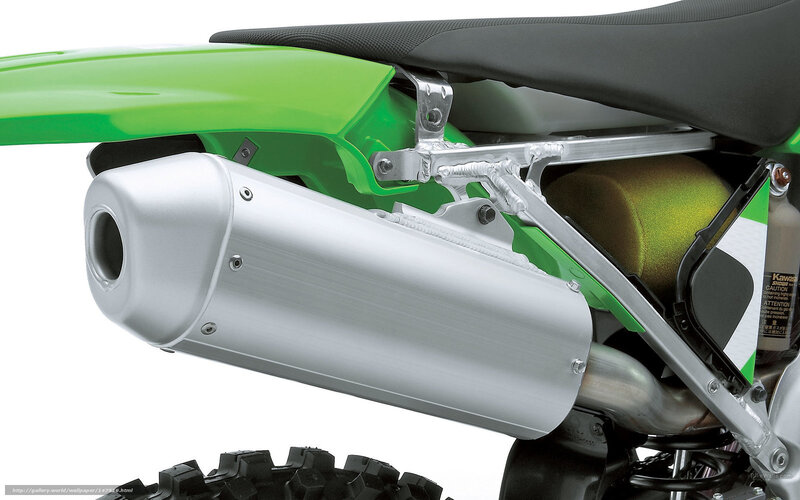 Motorcycle Exhaust System — Green