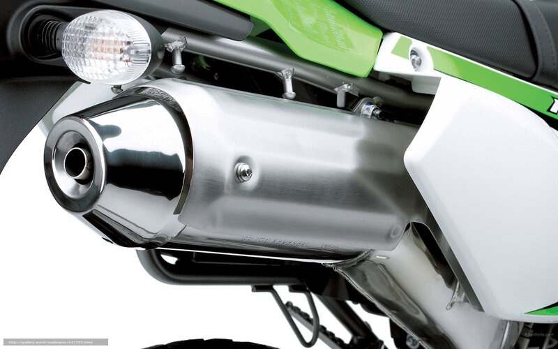 Motorcycle Exhaust System — Silver
