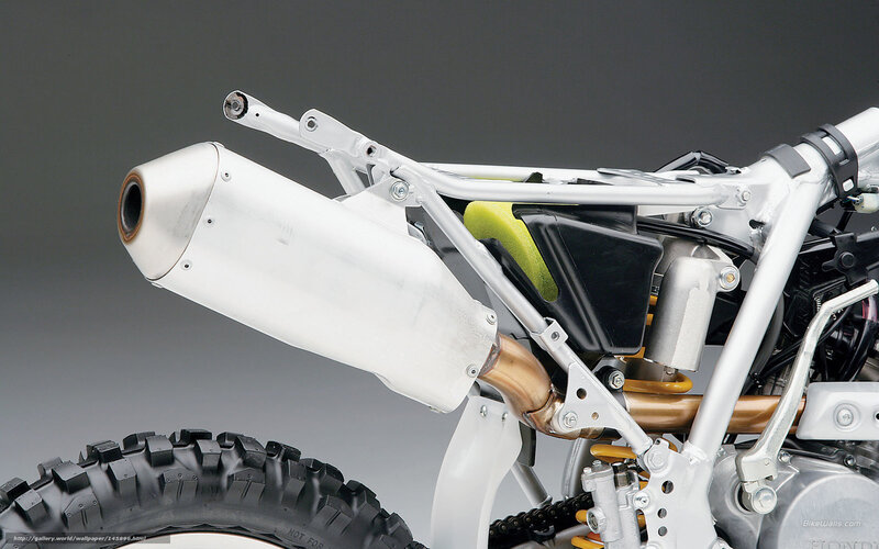 Motorcycle Exhaust System — White