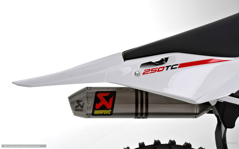 Motorcycle Exhaust — White, Neutral