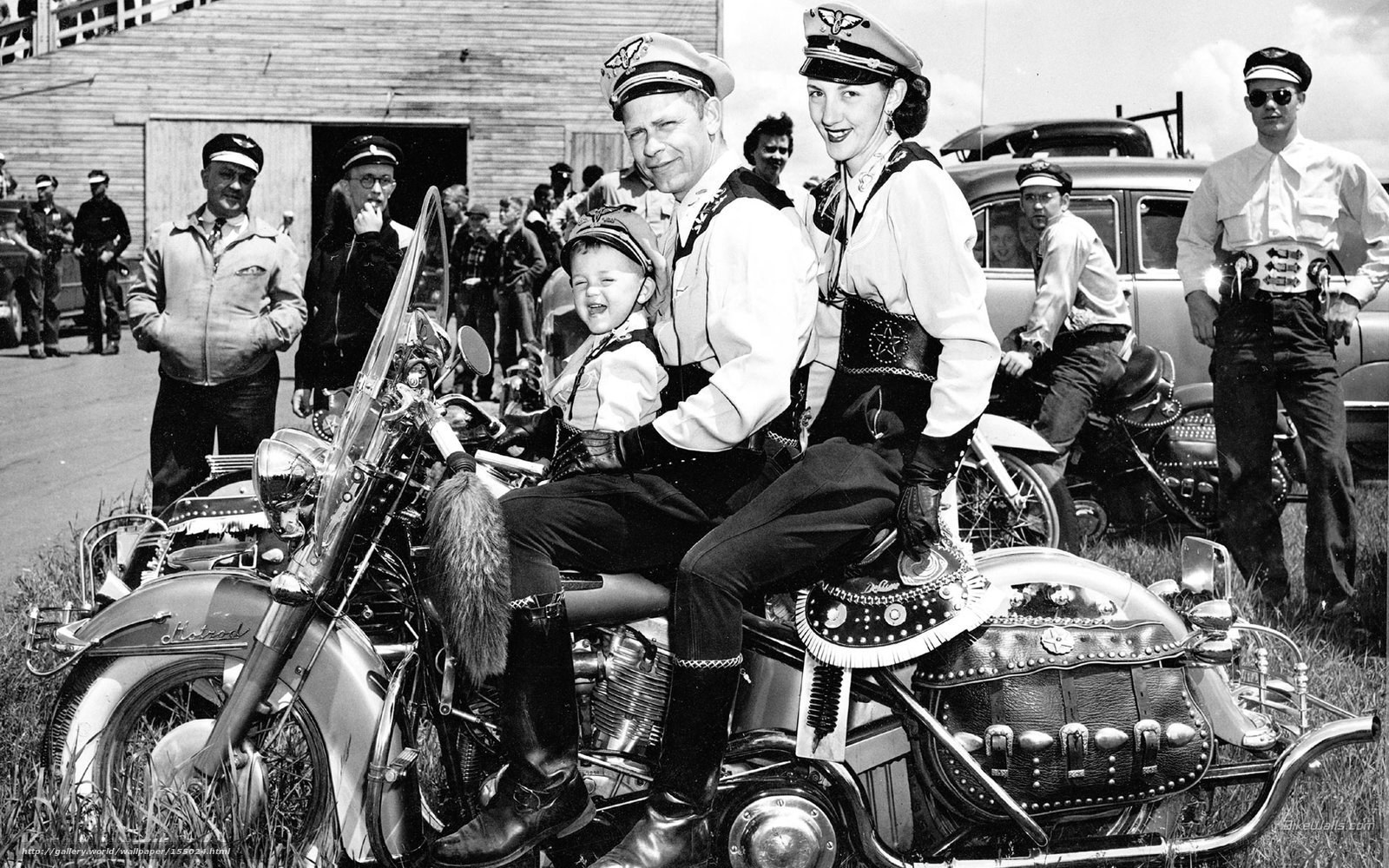 Motorcycle family photo
