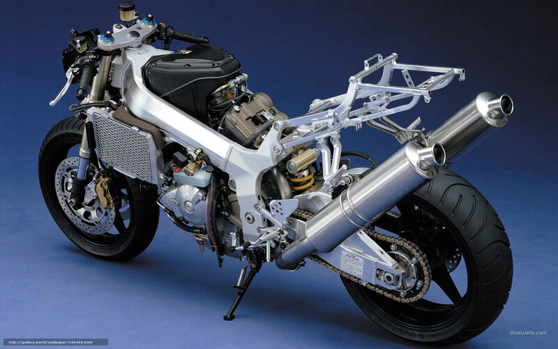 Motorcycle Frame and Engine