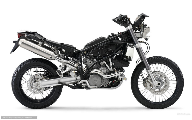 Motorcycle Frame — Black, Neutral, Photograph, Engine, Exhaust