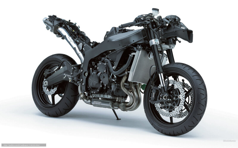 Motorcycle Frame — Black, Neutral, Photograph, Engine