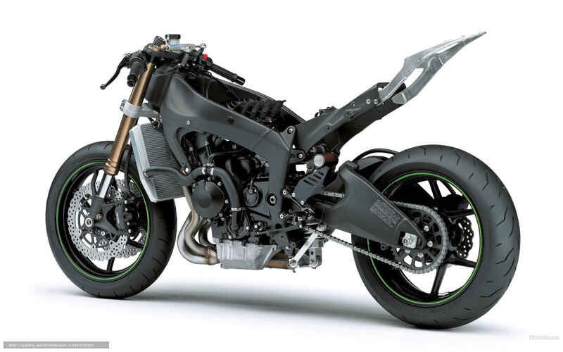 Motorcycle Frame — Black, Neutral, Photograph