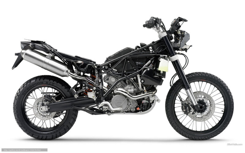 motorcycle frame side view