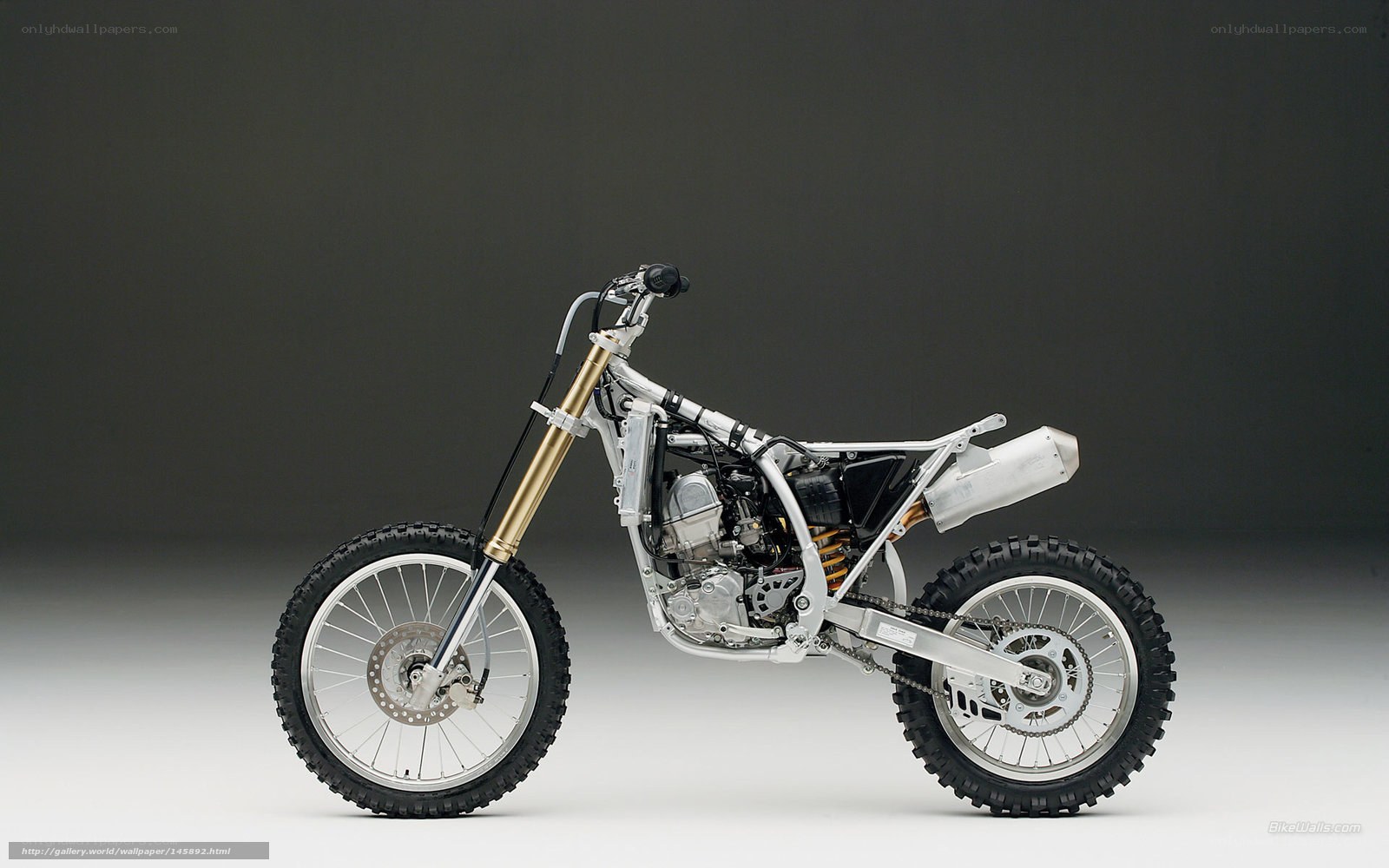 motorcycle frame side view