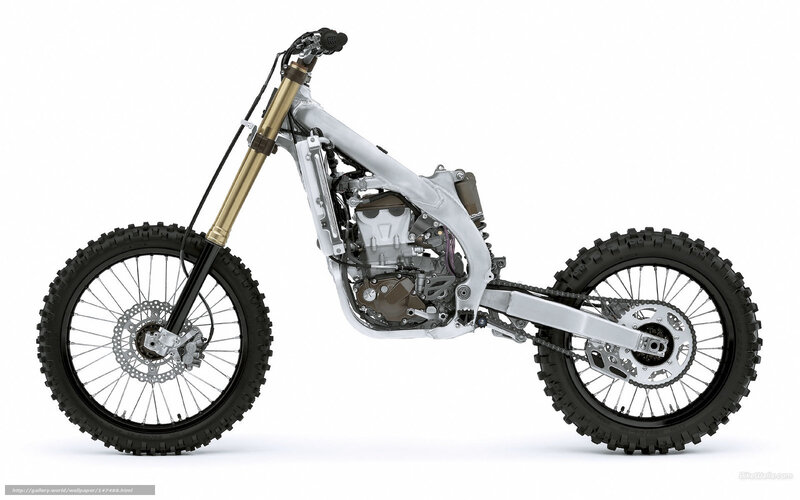 Motorcycle Frame — White