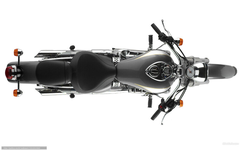 Motorcycle from Top View — Black, Neutral