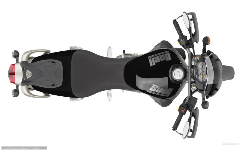 Motorcycle from Top View — Black