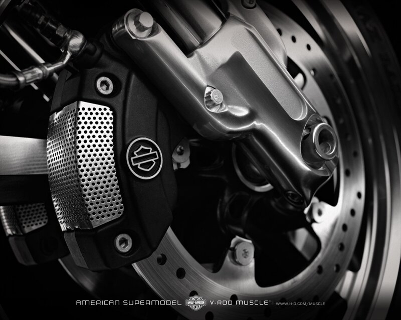 Motorcycle Front Brake System — Black