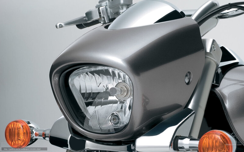 Motorcycle Front Headlight — Silver, Neutral