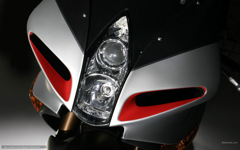 Motorcycle Front Headlight — Silver